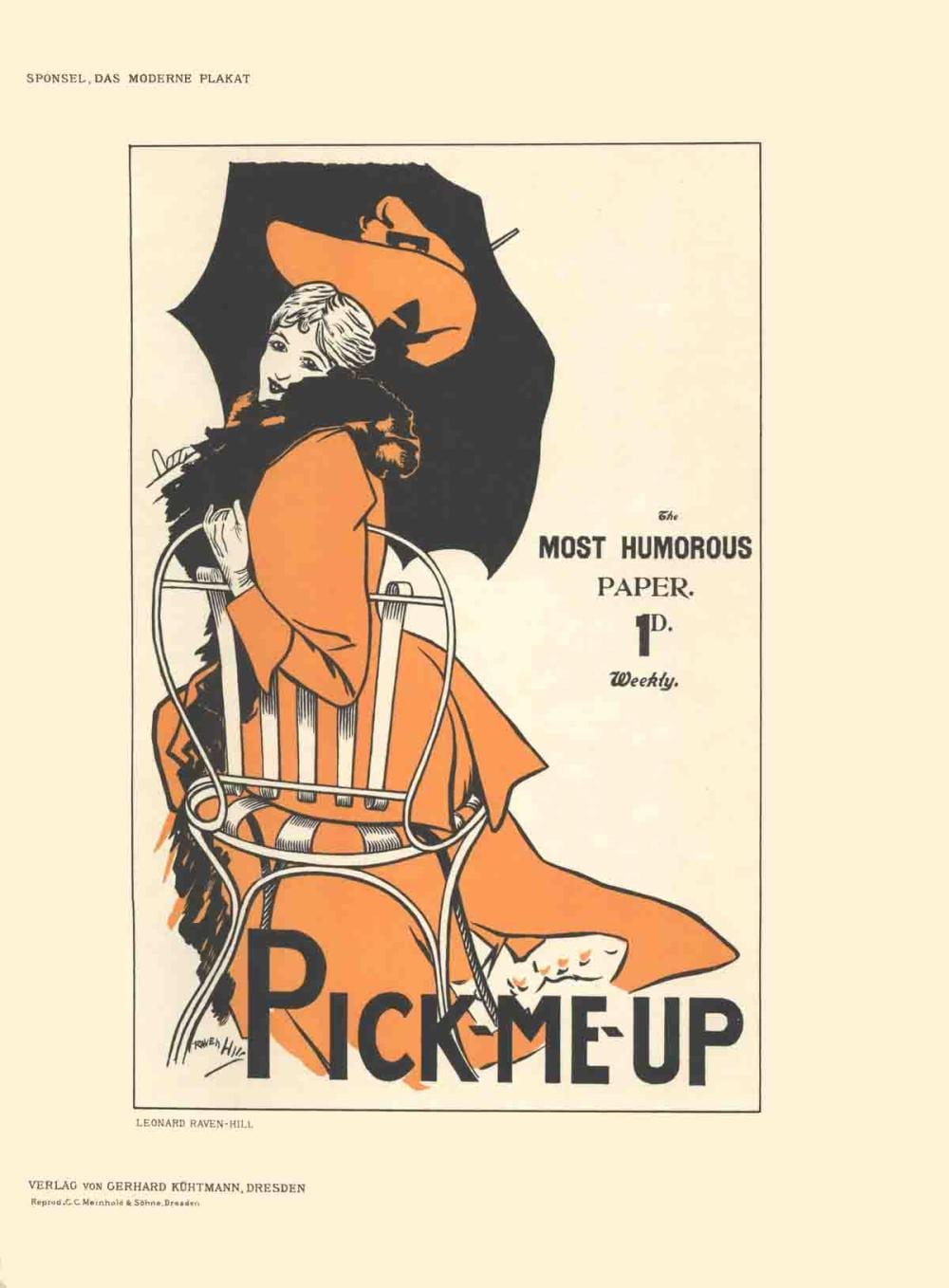 Leonard Raven-Hill comparable auction result: leonard raven hill pick me up 1897 lithograph 11 5 x 8 25