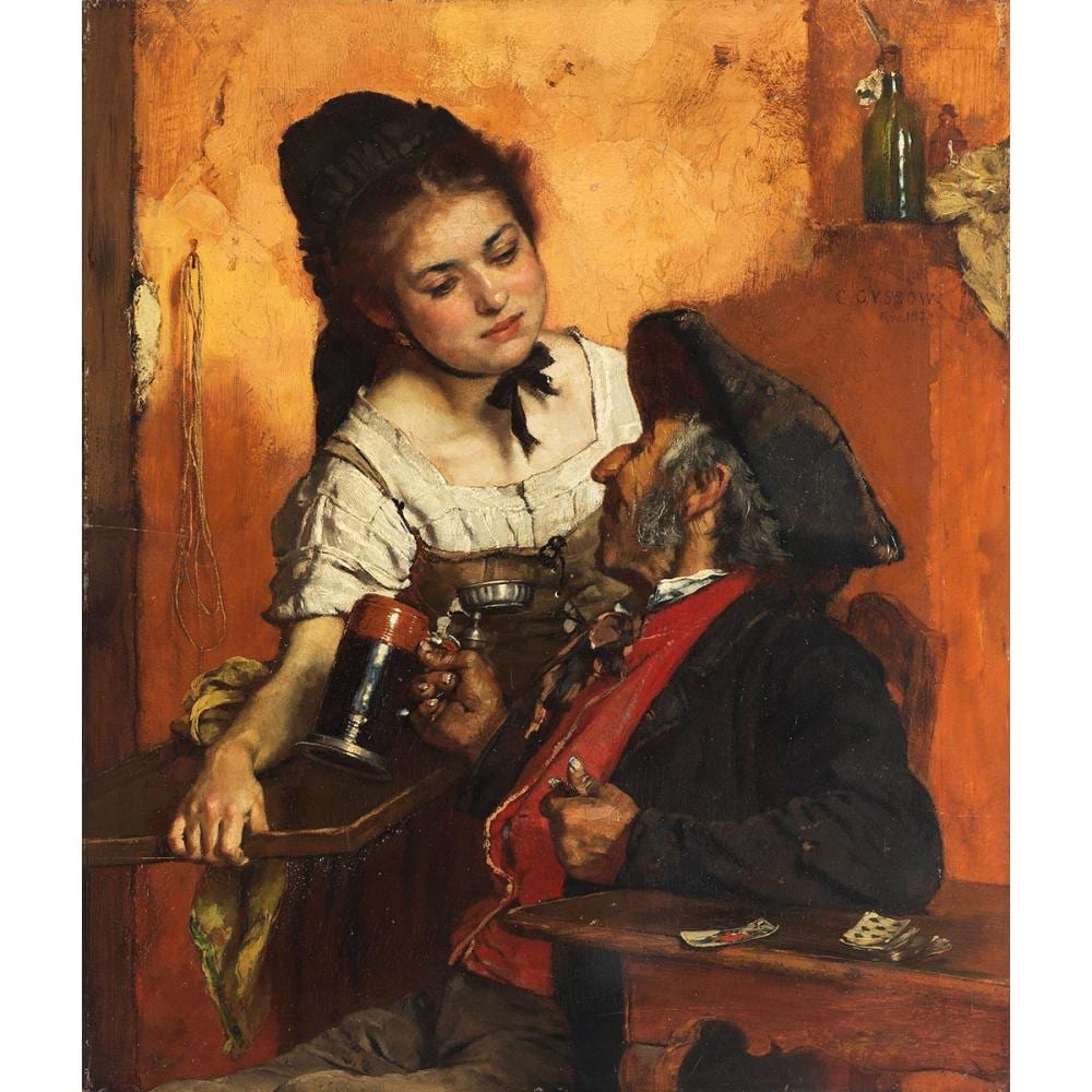 Karl Gussow comparable auction result: carl gussow 1843 1907