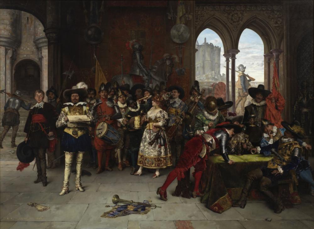Adolphe Alexandre Lesrel comparable auction result: adolphe alexandre lesrel french 1839 1929 les mousquetaires du roi