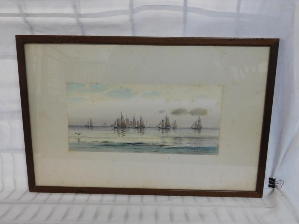 Charles Russell Loomis comparable auction result: charles russell loomis boat scene