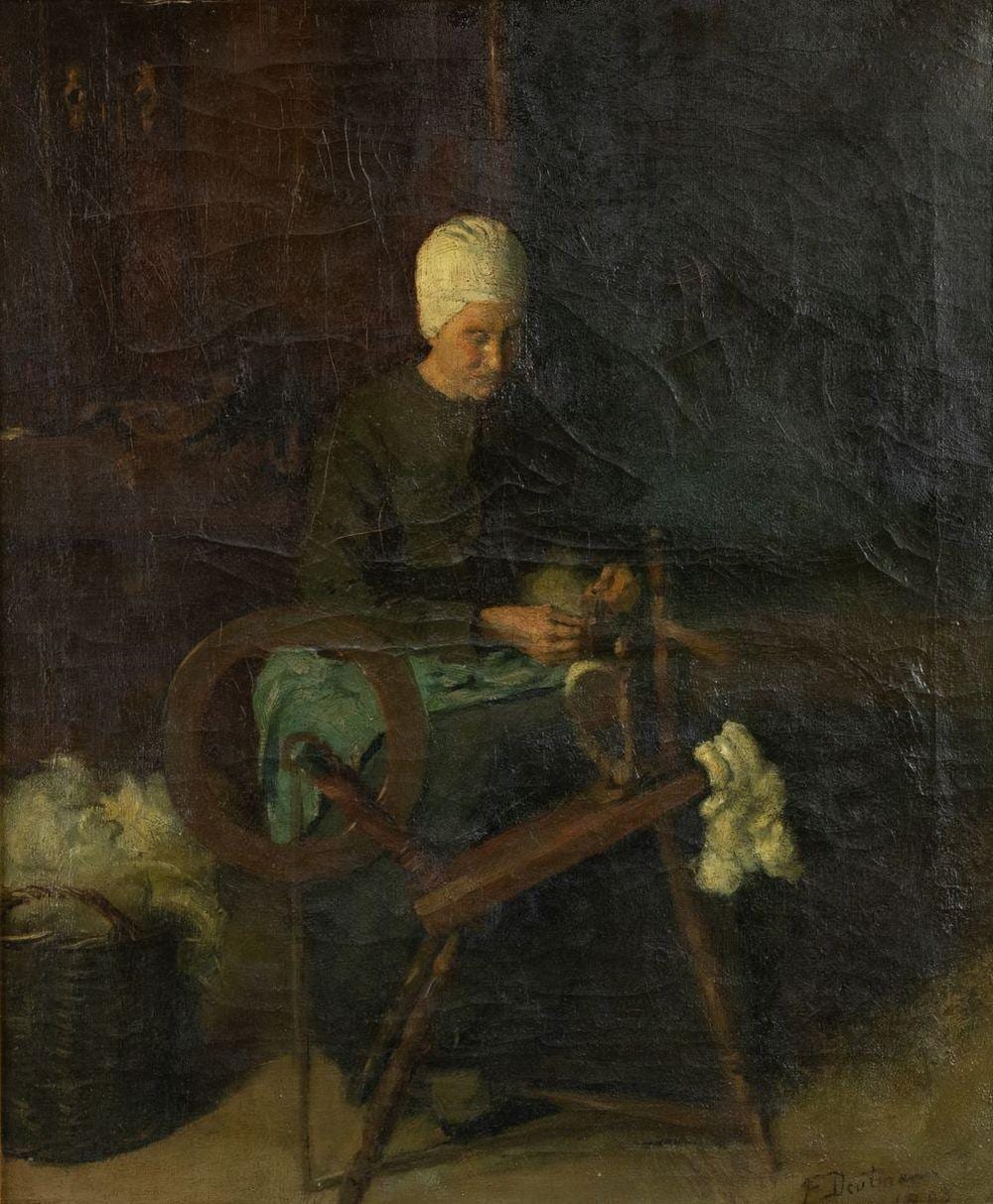 Frans Deutmann comparable auction result: frans deutmann 1867 1915 de spinster