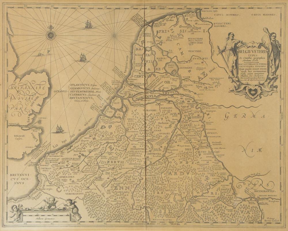 Pieter van der Keere comparable auction result: pieter van der keere 1571 1650 een kaart van nederland belgi belgii veteris typus 1617