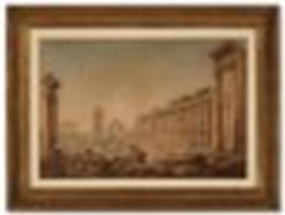 Louis-François Cassas comparable auction result: louis fran ois cassas azay le ferron 1756 1827 versailles view of the ru