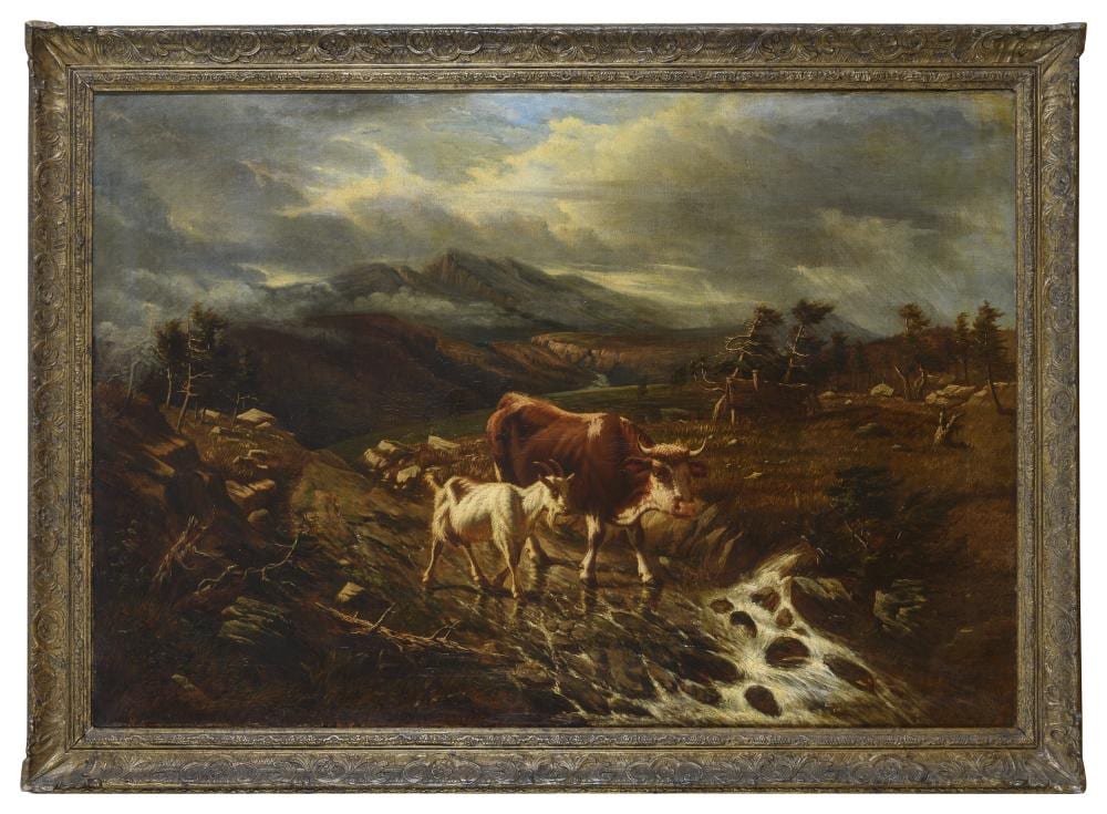 Albert Lugardon comparable auction result: oil painting by albert lugardon