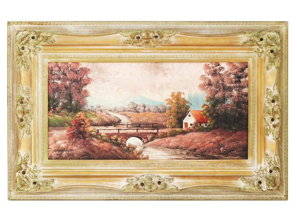 Joseph Collazzi comparable auction result: american painting rural landscape by joseph collazzi