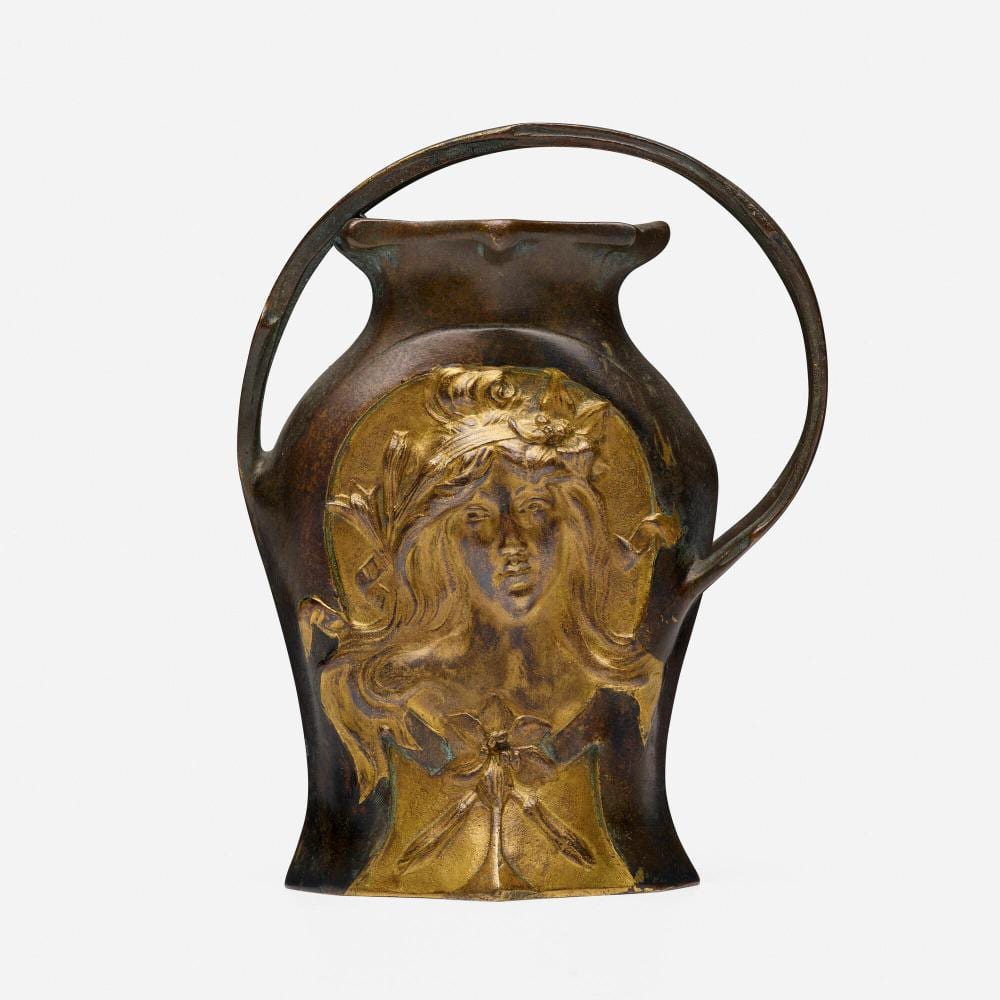 Charles Louchet comparable auction result: charles louchet art nouveau figural vessel