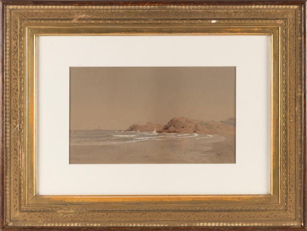 James Craig Nicoll comparable auction result: james craig nicoll new york california connecticut 1846 1918 rocky shoreline watercolor on paper 8 x 14 framed 19 75 x 26 25