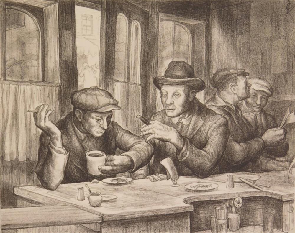 Charles Locke comparable auction result: charles locke american 1899 1983 lithograph