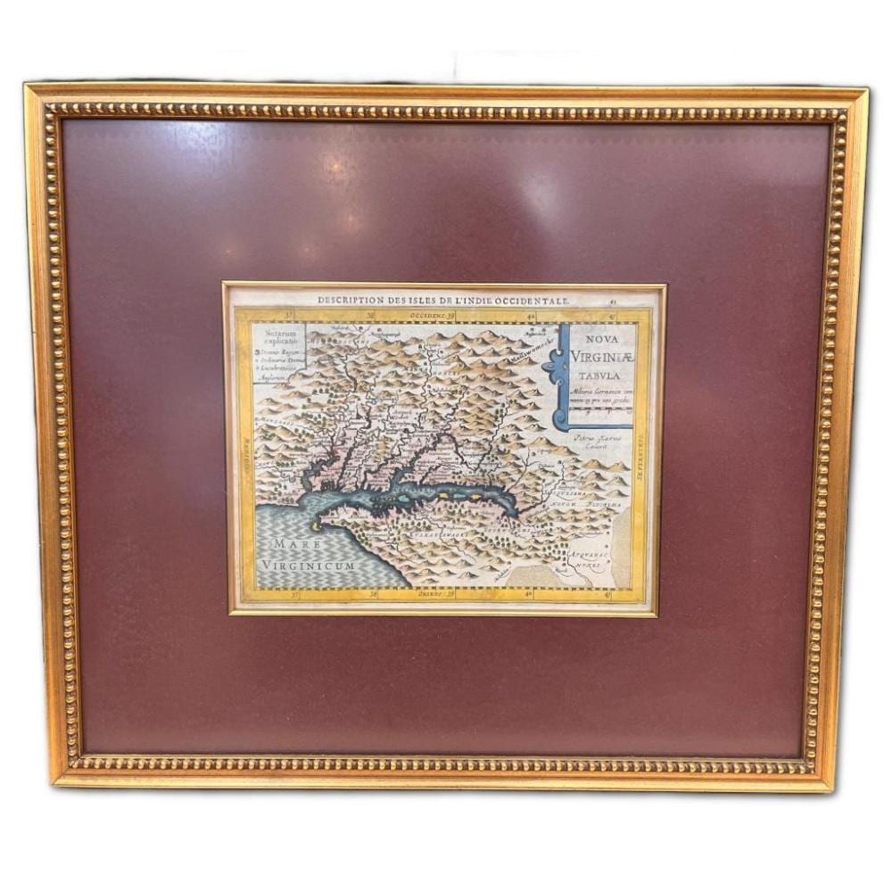 Gerhard Mercator comparable auction result: gerhard mercator 1512 1594 virginia engraving
