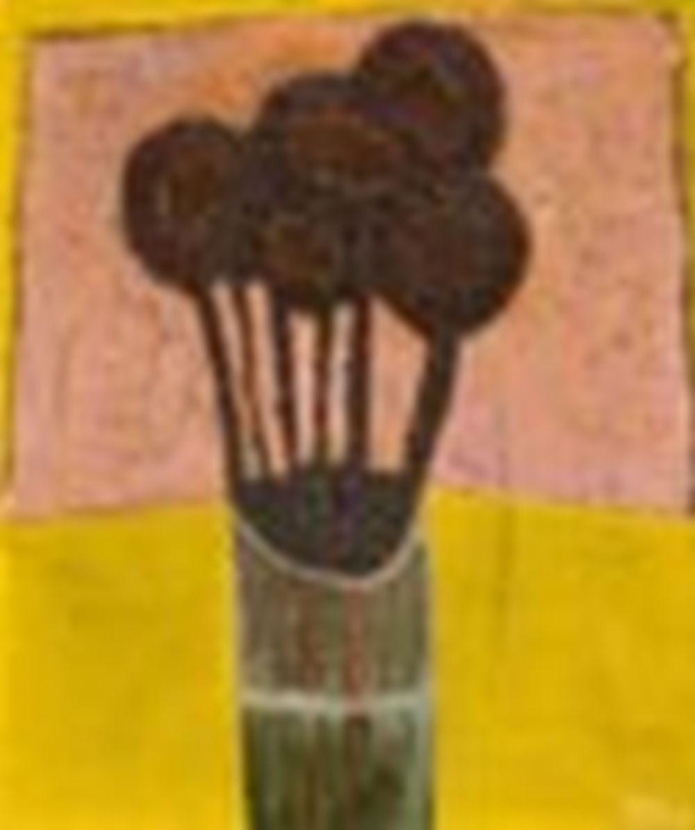 Derrick Greaves comparable auction result: derrick greaves 1927 2022 flowerpiece oil on canvas 24 x 20 in 62 8