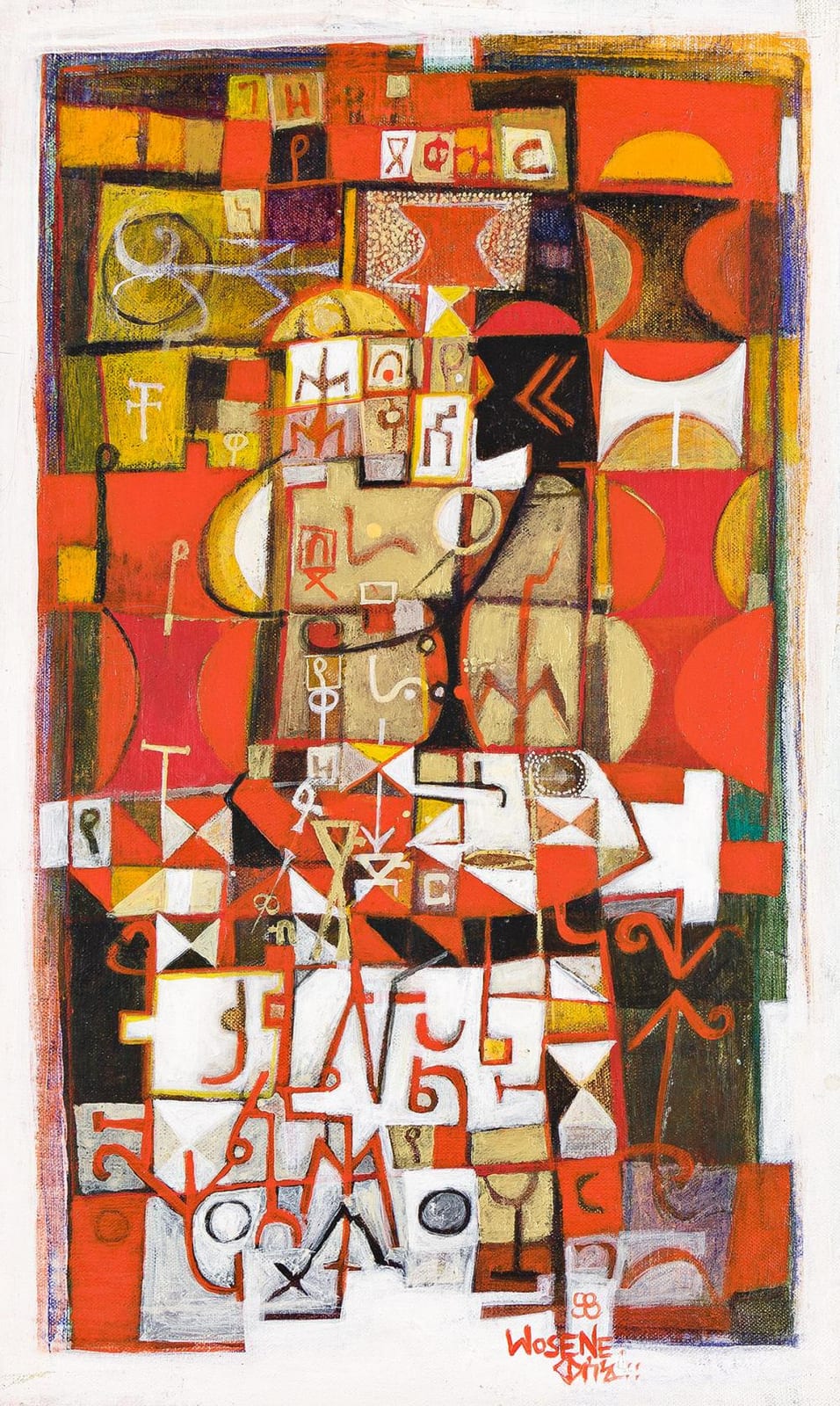 wosene worke kosrof 1950 untitled · Swann Auction Galleries · 2024-04-04 Wosene Worke Kosrof comparable auction result: wosene worke kosrof 1950 untitled