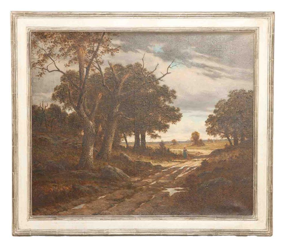 Adrien Schulz comparable auction result: adrien schulz dutch 1851 1931 continental landscape with figure oil on canvas signed