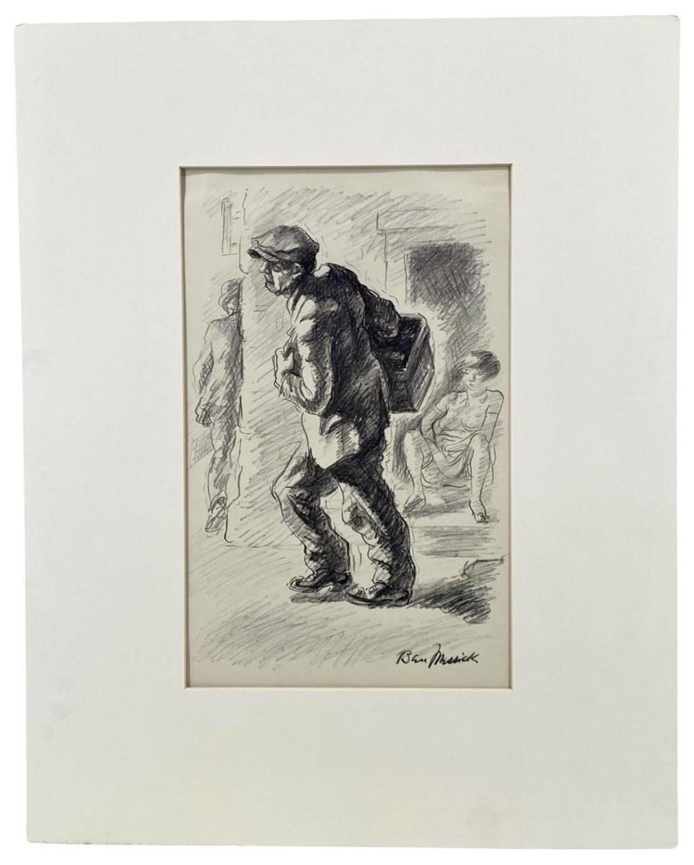 Ben Messick comparable auction result: c 1940 ben messick heavy load lithograph