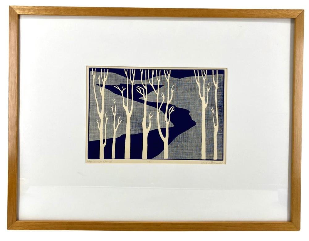 Elaine Rothwell comparable auction result: signed elaine rothwell 1985 farewell bend etching