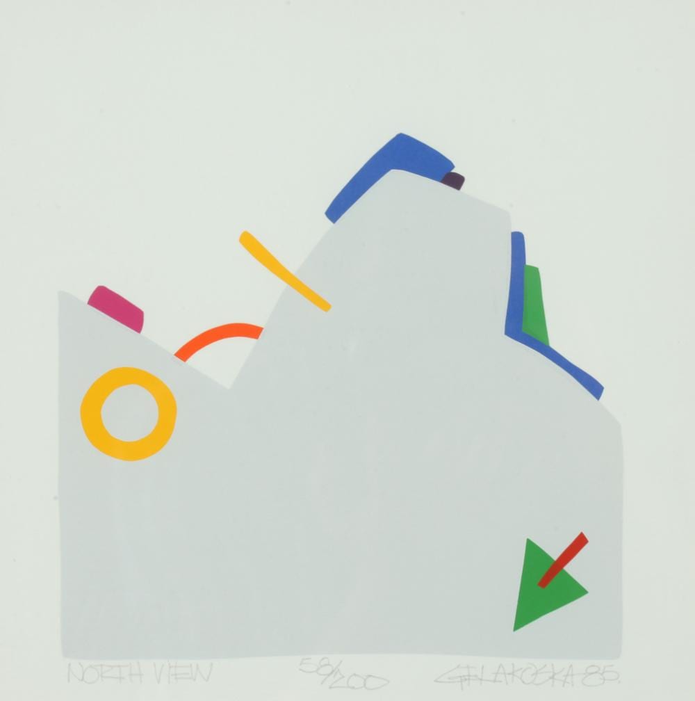 daniel gelakoska american 1945 2015 north view signed dated 85 and numbered 58 200 in pencil lower margin silkscreen framed · Sloans & Kenyon · 2024-03-21 Daniel Gelakoska comparable auction result: daniel gelakoska american 1945 2015 north view signed dated 85 and numbered 58 200 in pencil lower margin silkscreen framed