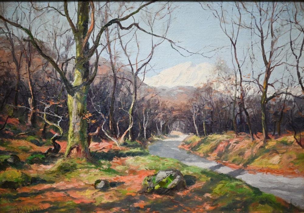 William Dalglish comparable auction result: william dalglish 1860 1909 between the winter and the spring oil on canvas signed lower