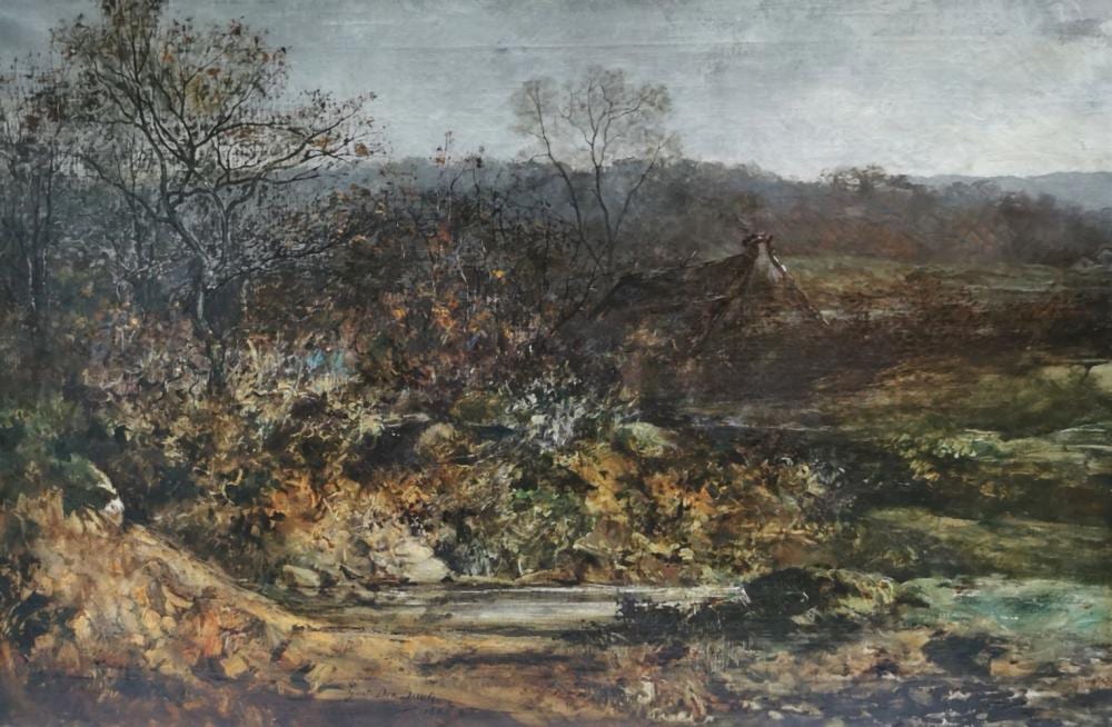 Gustave den Duyts comparable auction result: gustave den duyts 1850 1897 paysage rocheux avec maison a rocky landscape