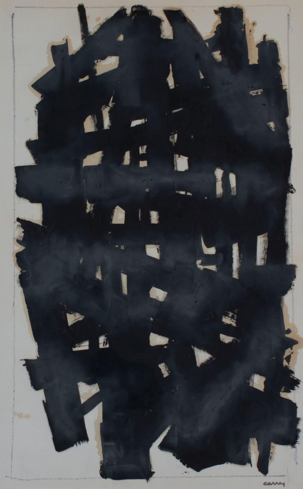 Georges Carrey comparable auction result: georges carrey 1902 1953 composition noir et blanc composition black and white