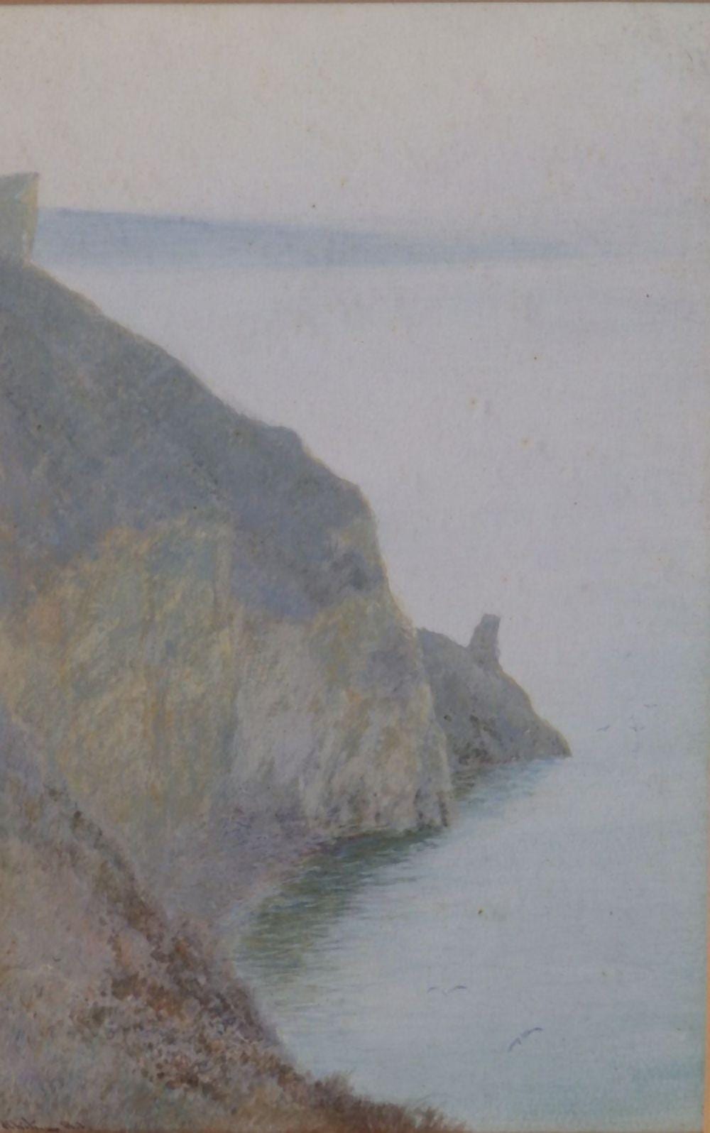 John White comparable auction result: john white watercolour devon coastal scene wit