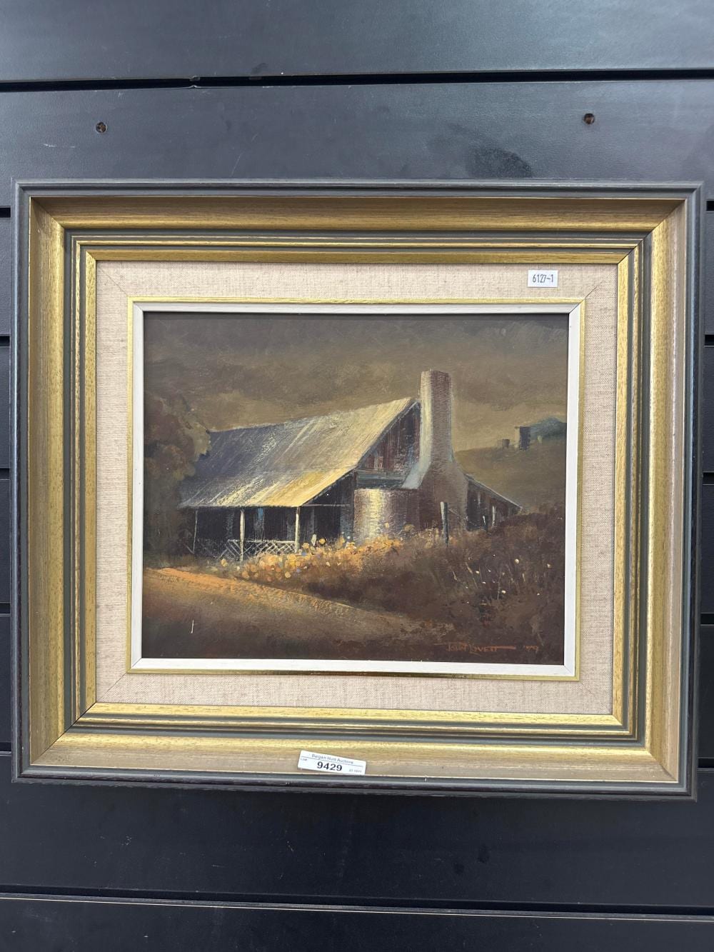 John Lovett comparable auction result: john lovett australian australian country cottage oil on board approx frame 47 x 42 painting 29 x 24cm