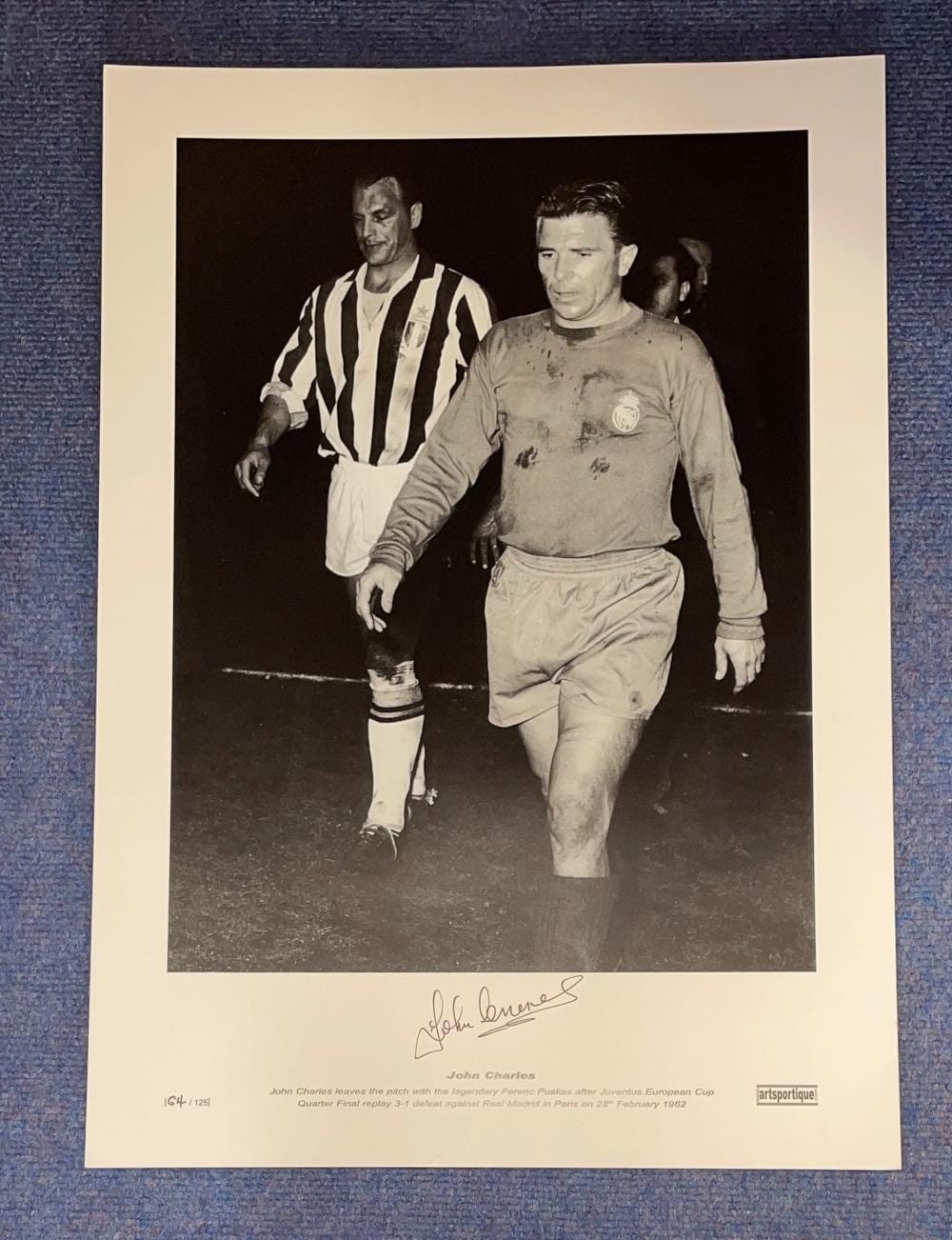 James Charles comparable auction result: john charles signed 16 x 23 black and white limited edition photo photo shows charles leaving the