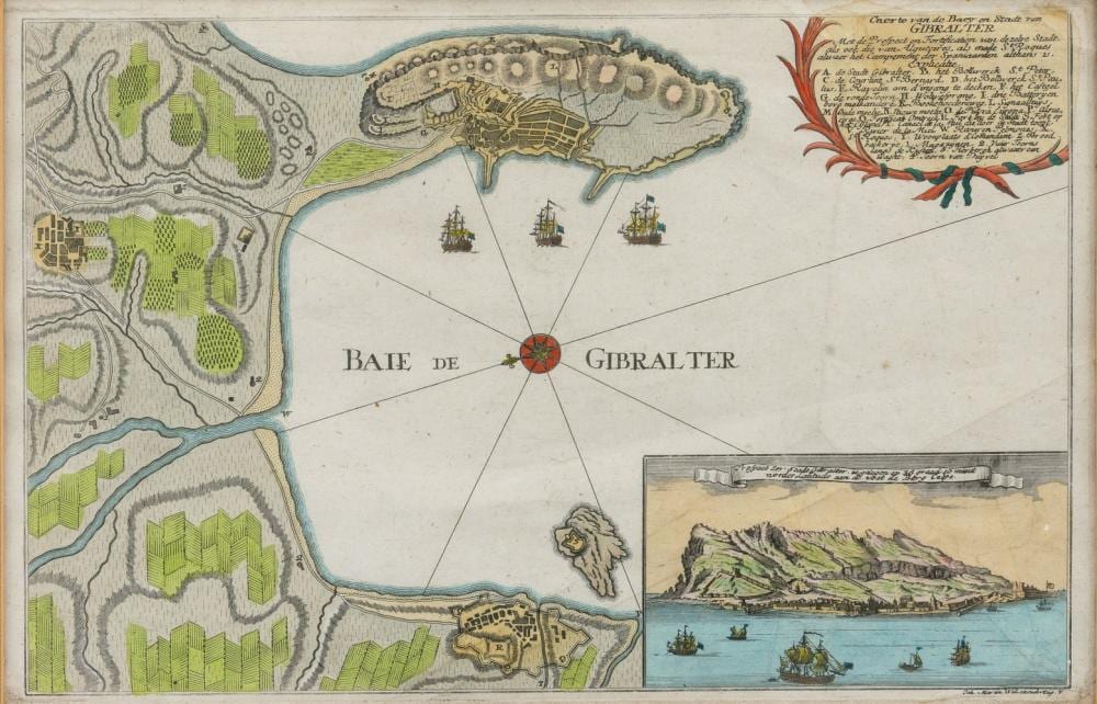 ? (1776) Martin comparable auction result: gibraltar um 1780