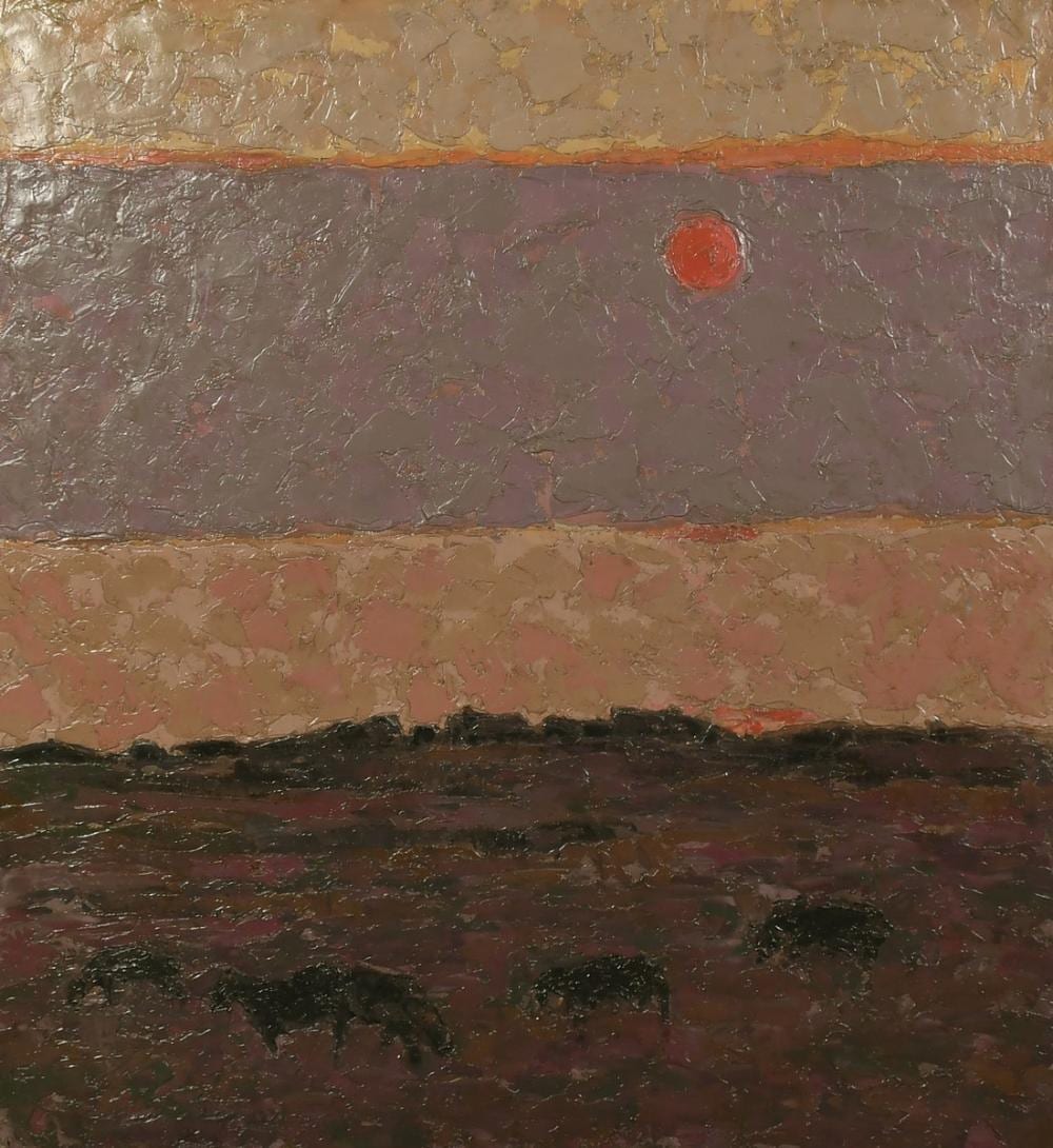 Kyffin Williams comparable auction result: kyffin williams 1918 2006 enjoying rhoscryman oil on canvas signed verso and further inscribed and date