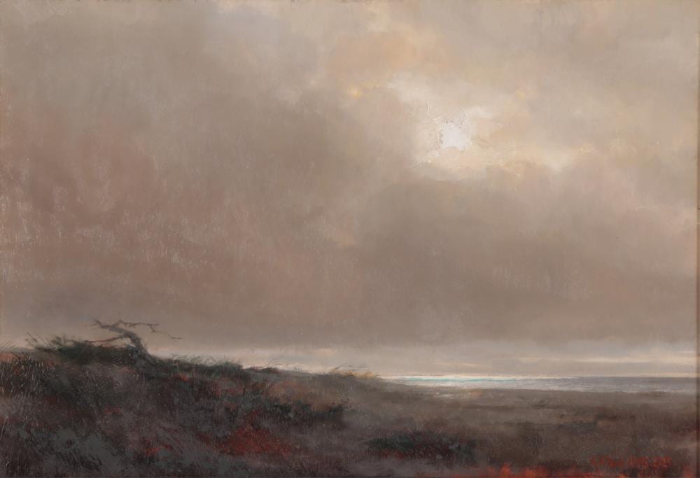 Jacob Collins comparable auction result: jacob collins dune with storm o p