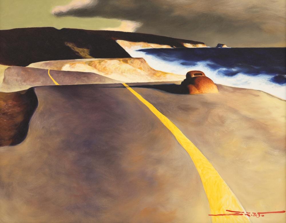 Z.Z. Wei comparable auction result: z z wei south 101 oil on canvas