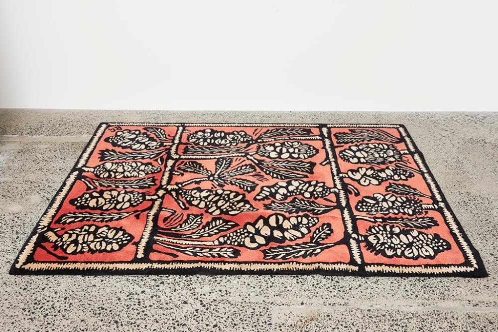 Bruce Goold comparable auction result: bruce goold b 1948 limited edition banksias rug 241 x 169 cm