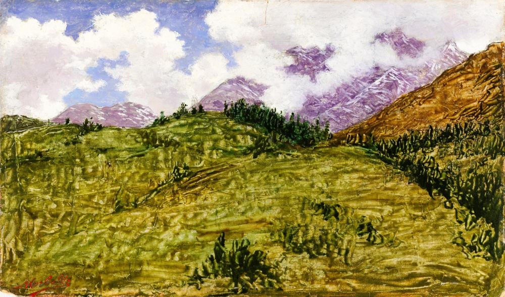 Angelo Morbelli comparable auction result: angelo morbelli 1853 1919 la valle di usseglio