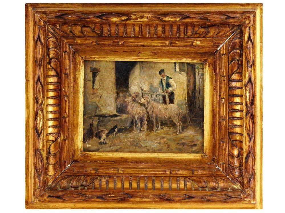 Frederick Porter Vinton comparable auction result: american oil painting by frederick porter vinton