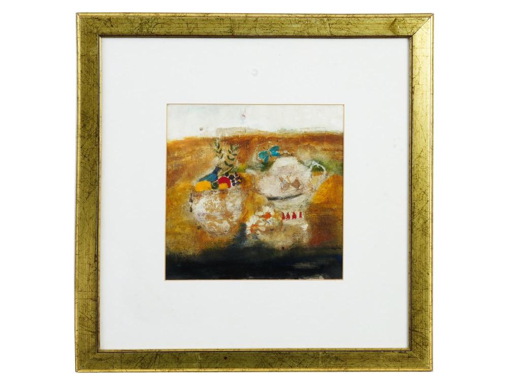 Leo McDowell comparable auction result: modern british mixed media painting by leo mcdowell