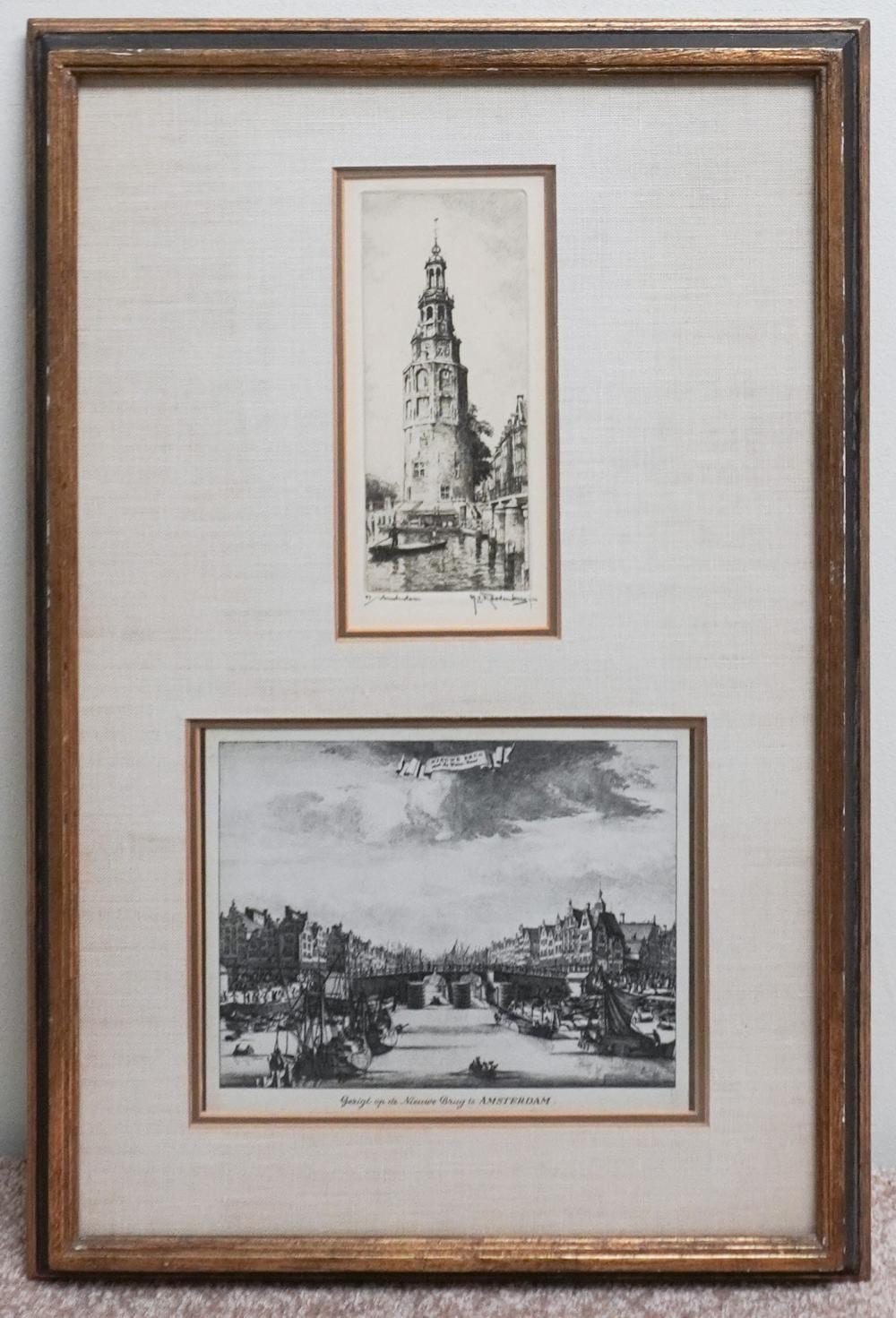 Hendrikus Elias Roodenburg comparable auction result: hendrikus elias roodenburg dutch 1895 1983 amsterdam etching and an engraving of amsterdam framed as one frame 19 x 12 3 4 in 48 3 x 32 4 cm