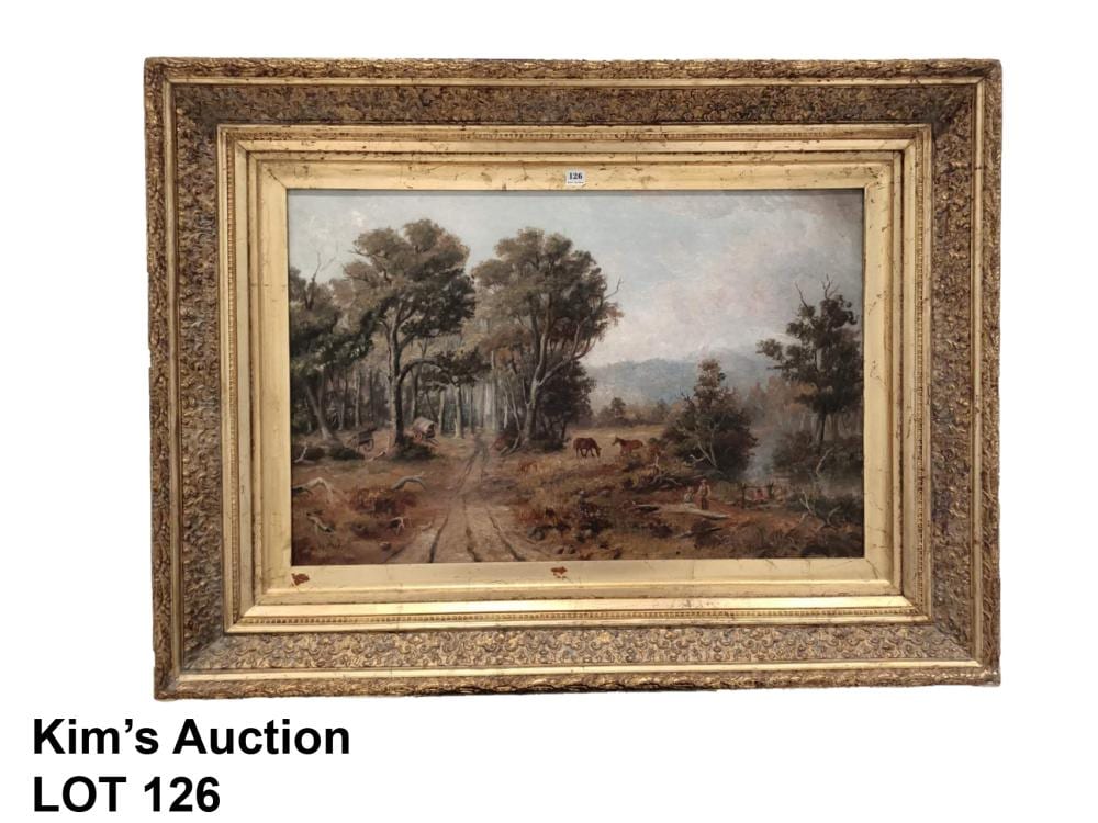 Charles Rolando comparable auction result: charles rolando 1844 1893 pioneers oil on canvas