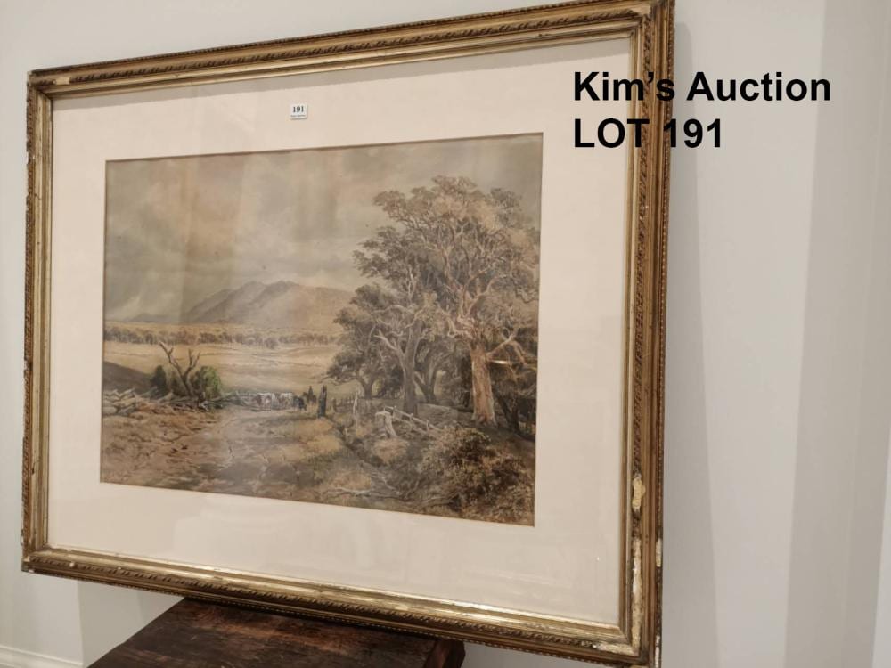 James Waltham Curtis comparable auction result: james waltham curtis 1839 1901 droving them home watercolour