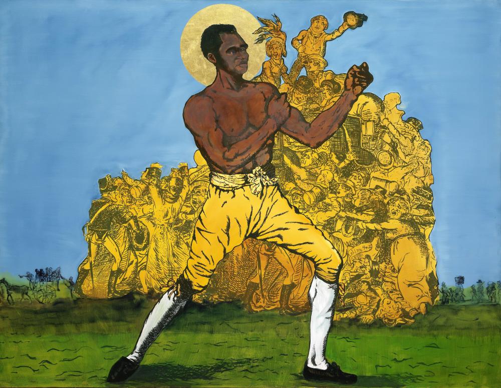 godfried donkor ghanaian born 1964 st bill richmond the black terror 2010 · Bonhams · 2024-03-27 Godfried Donkor comparable auction result: godfried donkor ghanaian born 1964 st bill richmond the black terror 2010
