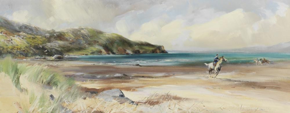Kenneth Webb comparable auction result: kenneth webb irish born 1927 pony on the beach