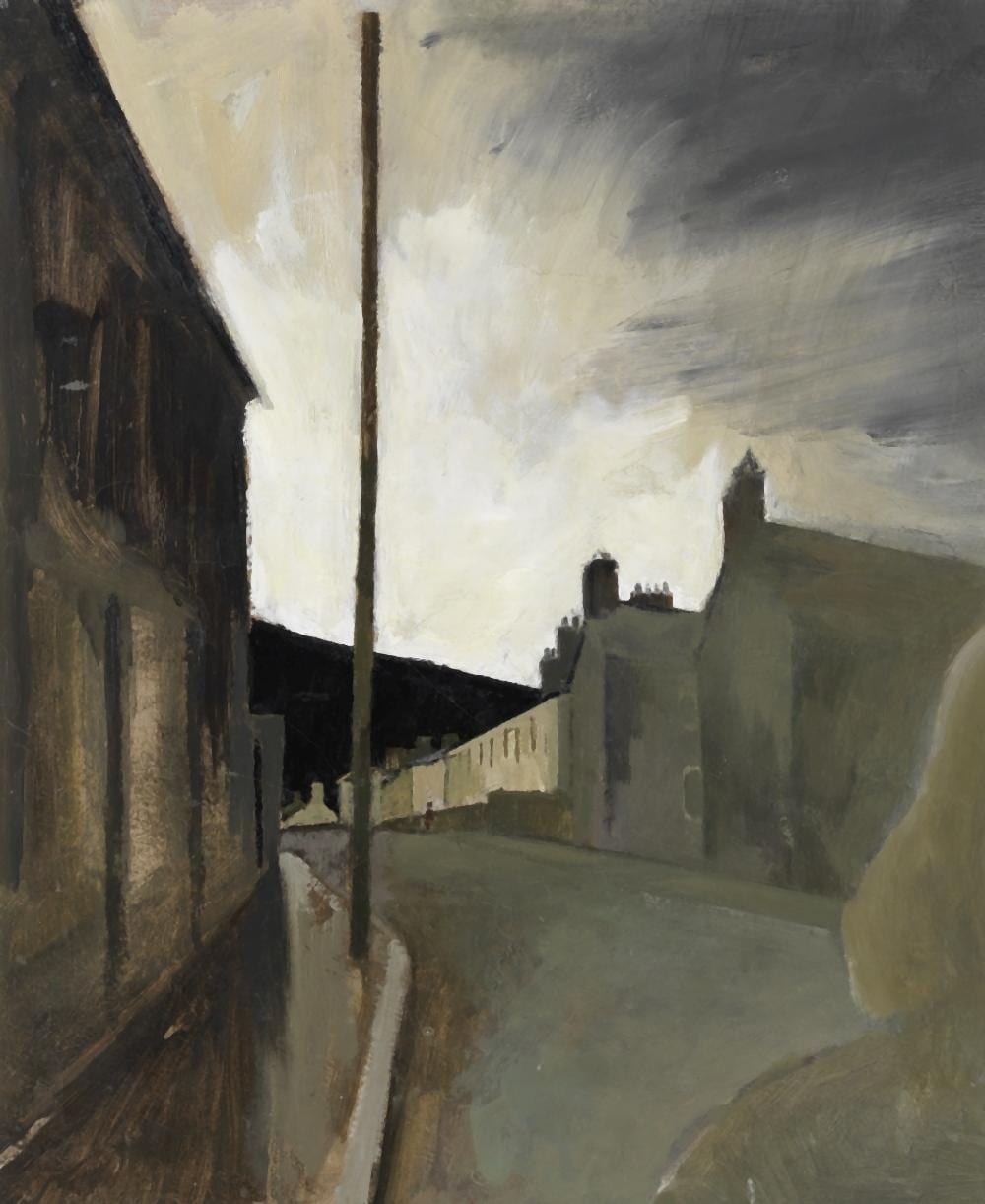 George (1908) Chapman comparable auction result: george chapman british 1908 1993 street scene rhondda valley painted circa the 1960s