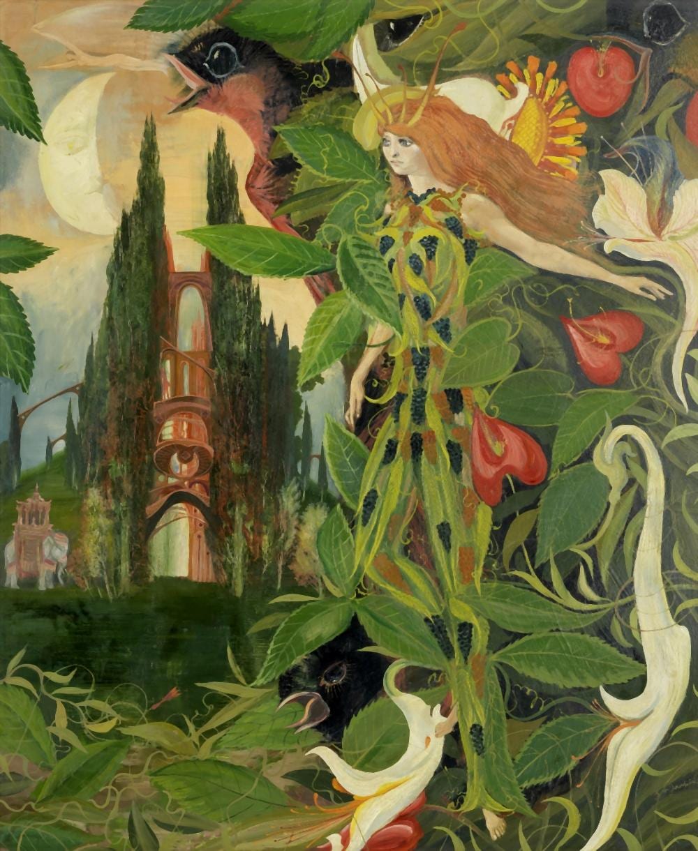 George Jardine comparable auction result: george wallace jardine british 1920 2003 temple of the moon