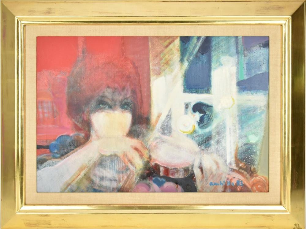 Paul Gaston Ambille comparable auction result: paul ambille french 1930 2010 oil on canvas violin player approx canvas size 22 x 15 inches or 55 x 38 cm overall framed size 28 x 21 inches