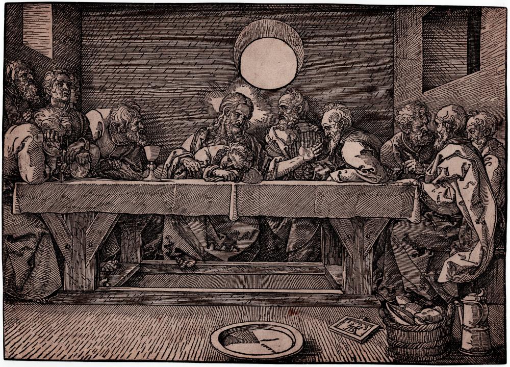 Albrecht (1471) Dürer comparable auction result: albrecht d rer the last supper 1523