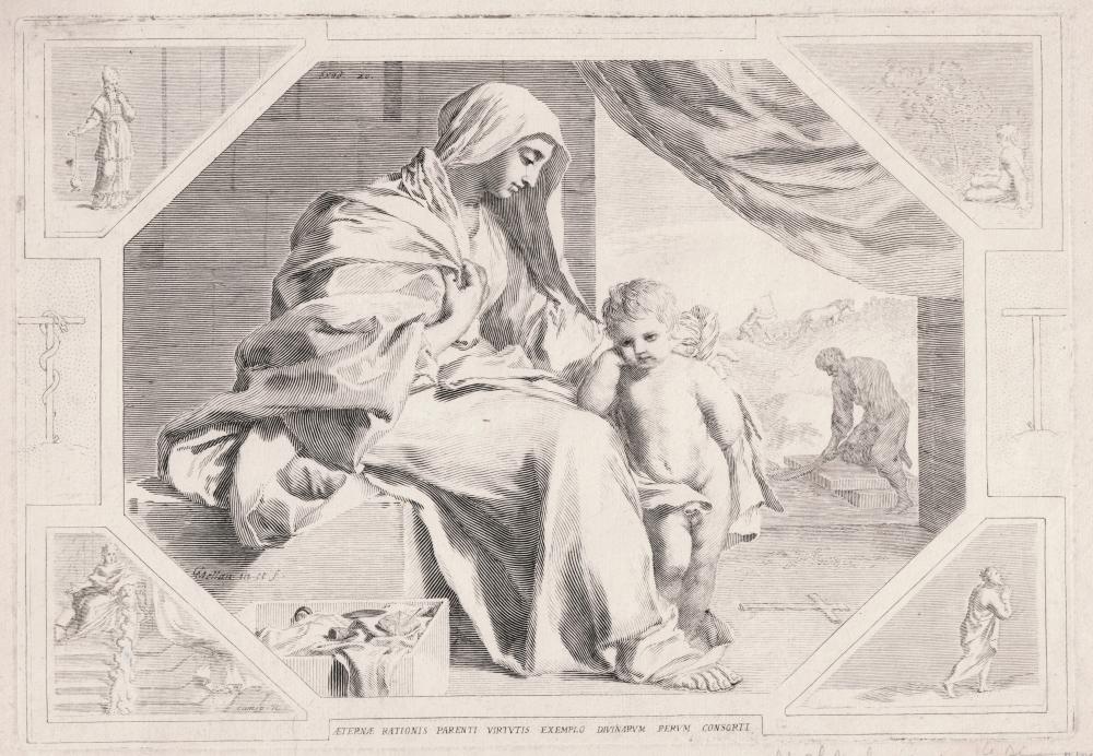 claude mellan the holy family exod 20 · Old Master Print · 2024-04-18 Claude Mellan comparable auction result: claude mellan the holy family exod 20