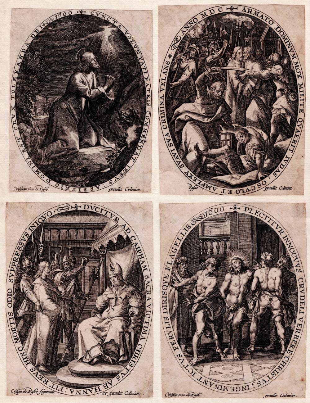 Crispijn de Passe comparable auction result: crispijn de passe the passion set of four