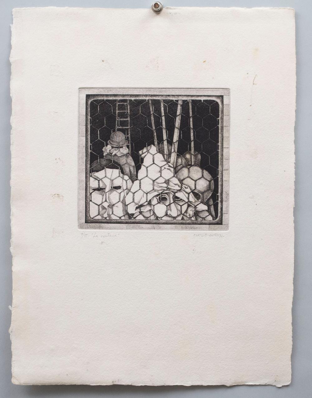 Enrique Marin comparable auction result: enrique marin mu oz 1935 2020 la ventana das fenster the window