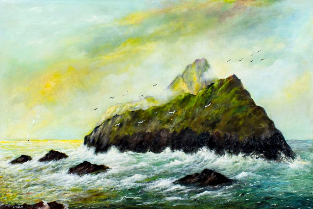 Corwin Linson (NJ,1864-1959) oil painting sold by Broward Auction Gallery LLC, lot 192 — auction record photograph
