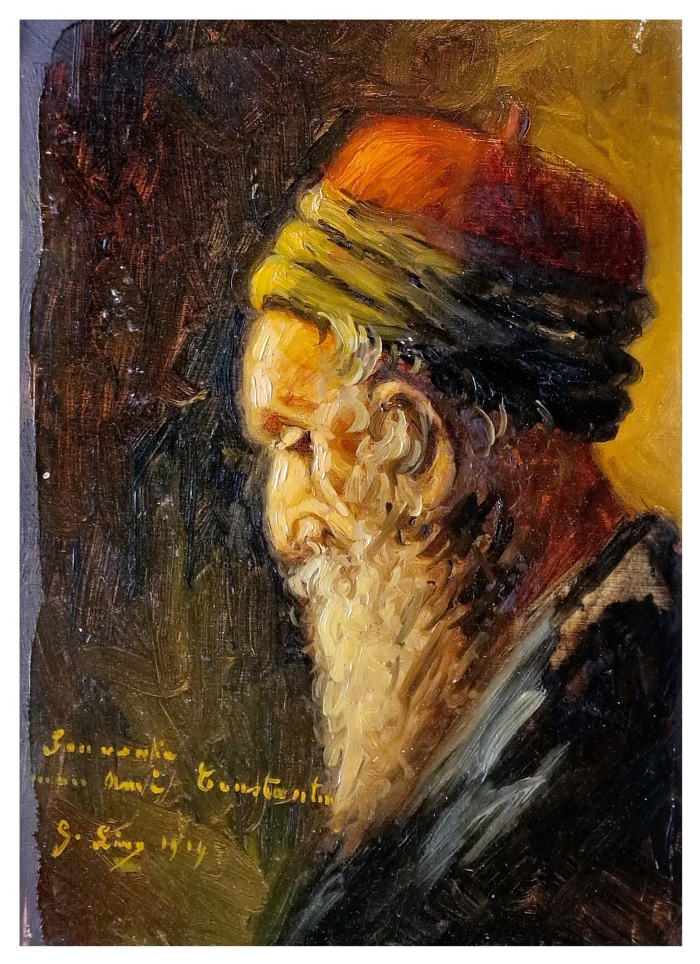 Gustave Lino comparable auction result: gustave lino 1893 1961 portrait d homme au turban 1914