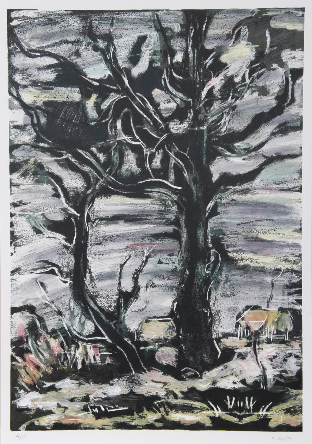 Bogdan Grom comparable auction result: bogdan grom sister of the earth lithograph