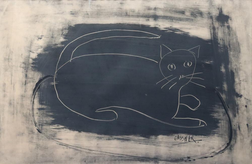 Carel Antoon Gassner comparable auction result: charles gassner south africa 1915 1977 titled cat oil on paper measures 56 5cm x 88cm purchased wolpe gallery johannesburg 1976