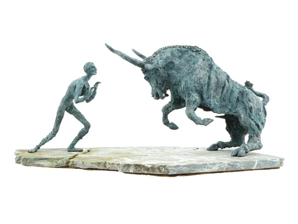 Tauni DeLesseps comparable auction result: mid cent american bronze sculpture by tauni de lesseps